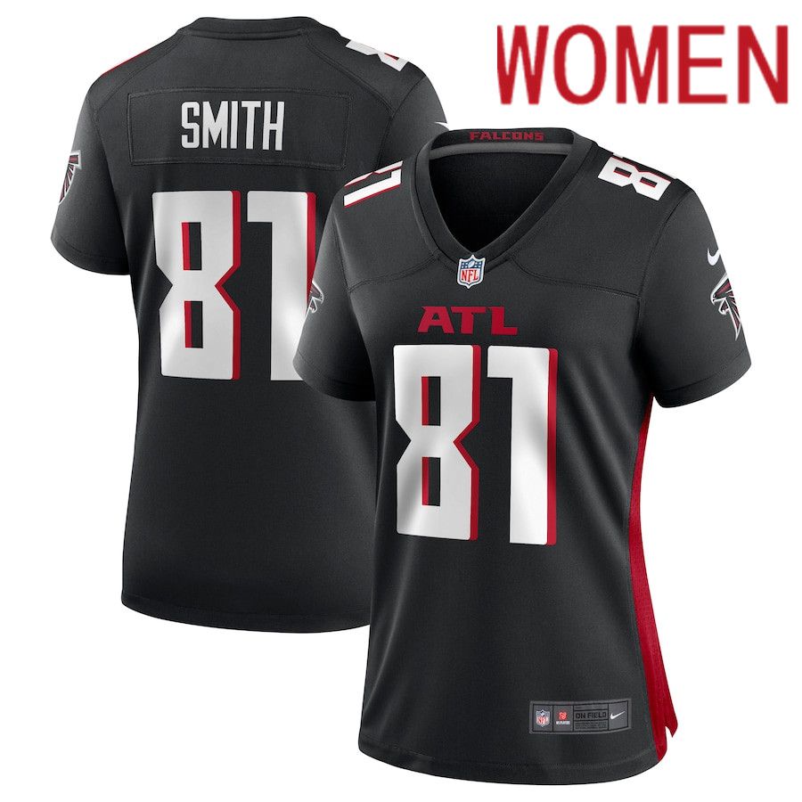 Women Atlanta Falcons 81 Jonnu Smith Nike Black Game Player NFL Jersey